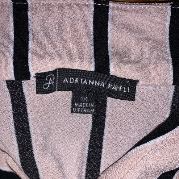 Adrianna Papell Striped Blouse - Picture 2 of 8